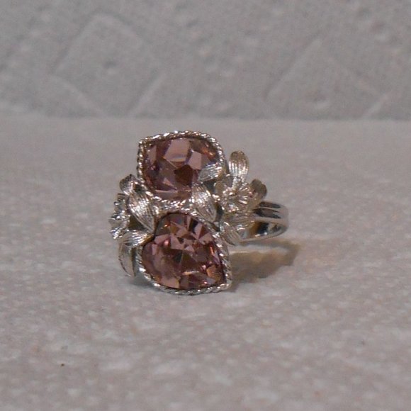 1972 Vintage June Sarah Coventry Love Story Ring Adjustable Size - Picture 4 of 10